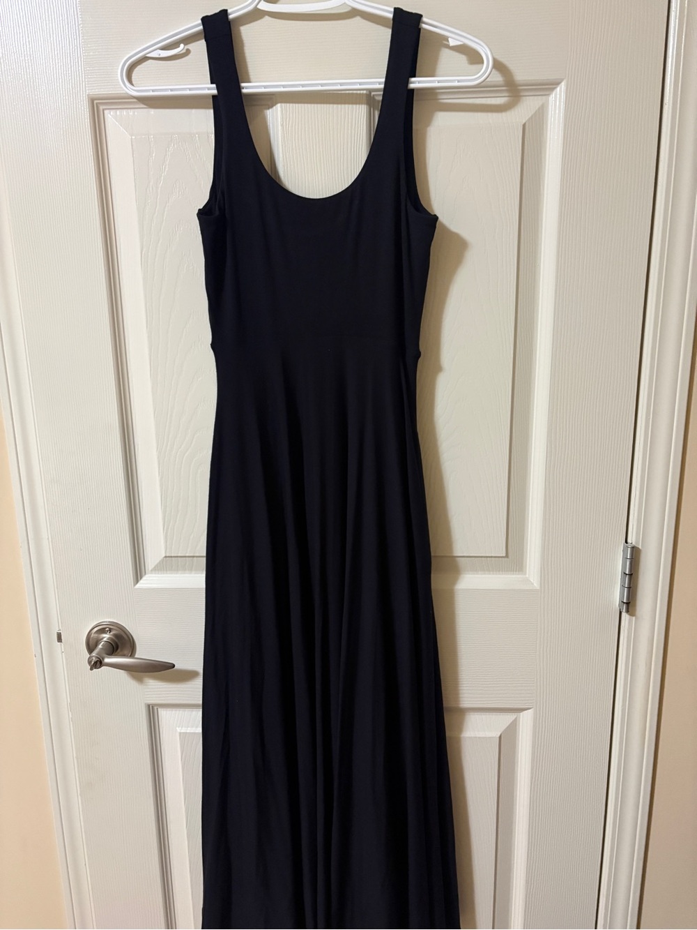 Athleta Black Midi Tank Dress - Scoop Neck
